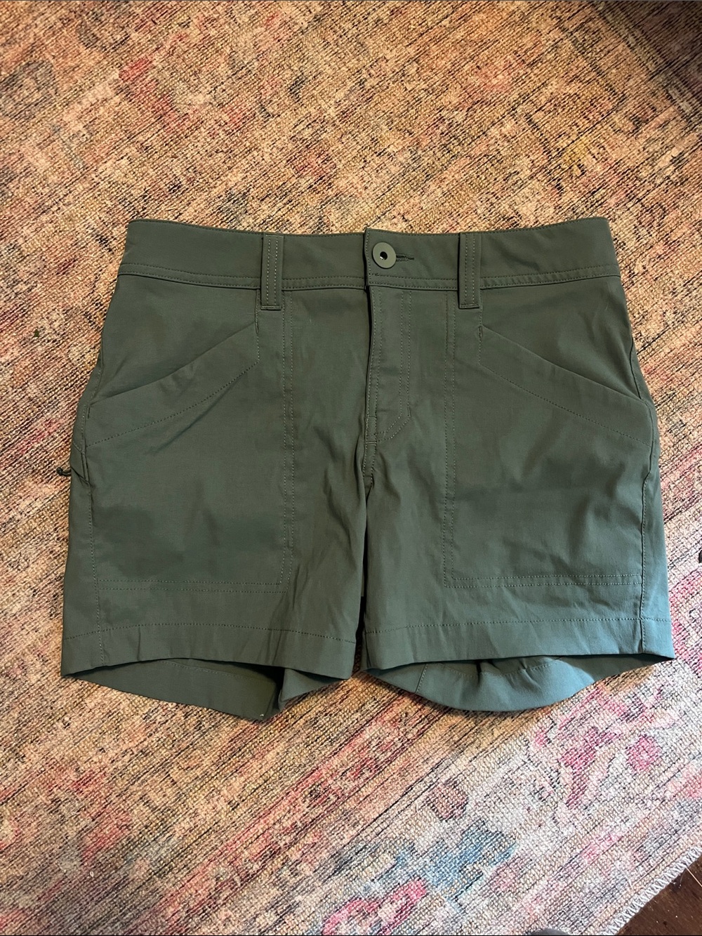MEC Women's Olive Athletic Trail Shorts - Picture 1 of 2